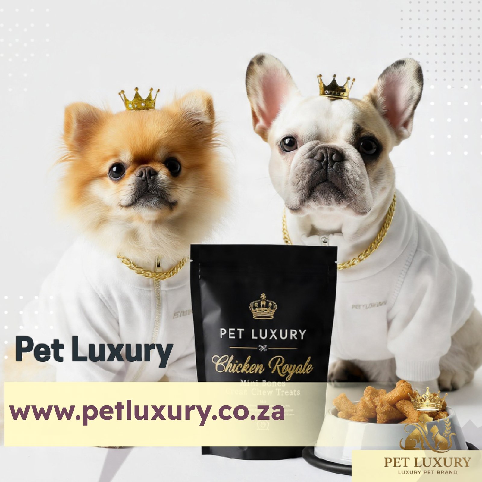 Treat Your Small Dogs Like Royalty with Pet Luxury Chicken Royale Mini Bones